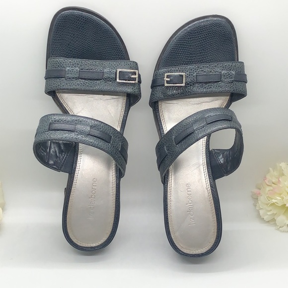 Liz Claiborne pebble leather “Quartz” sandals - Picture 2 of 15